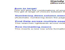 Tablet Screenshot of handyexcelmacros.net